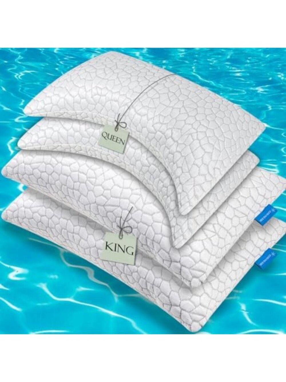 Cooling Pillows Set for King & Queen Size - Cervical Support & Breathable